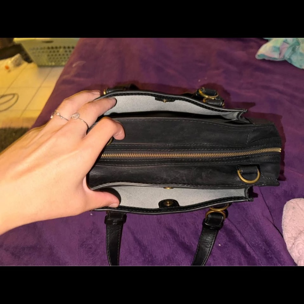 Fossil Leather Brooke Satchel Black - Picture 5 of 9